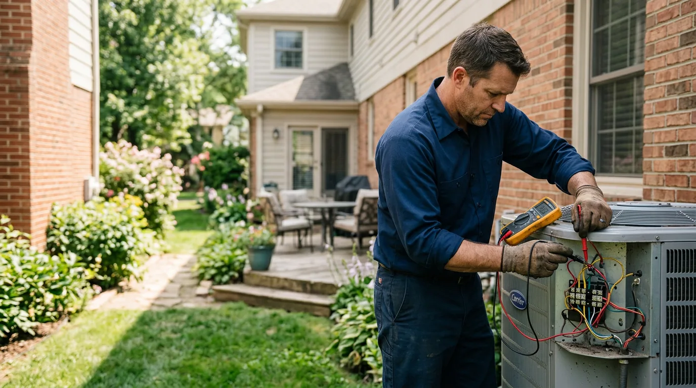 HVAC technician working near Walla Walla, WA